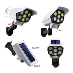 Outdoor Motion Sensor Solar Lights 2000 Lumens 77 Leds Spotlight With Remote Controller