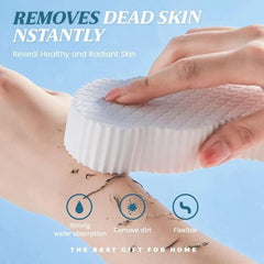 Baby Bath Sponge,scrubber,Body Shower Sponge,Dead Skin Remover,Soft Exfoliating,White,Synthetic,Standard,Reusable,(1-piece)