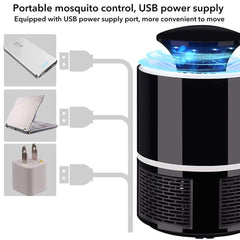 SQUICKLE Photocatalyst Mini Home Electronic Fly Mosquito Killer LED Lamps with USB