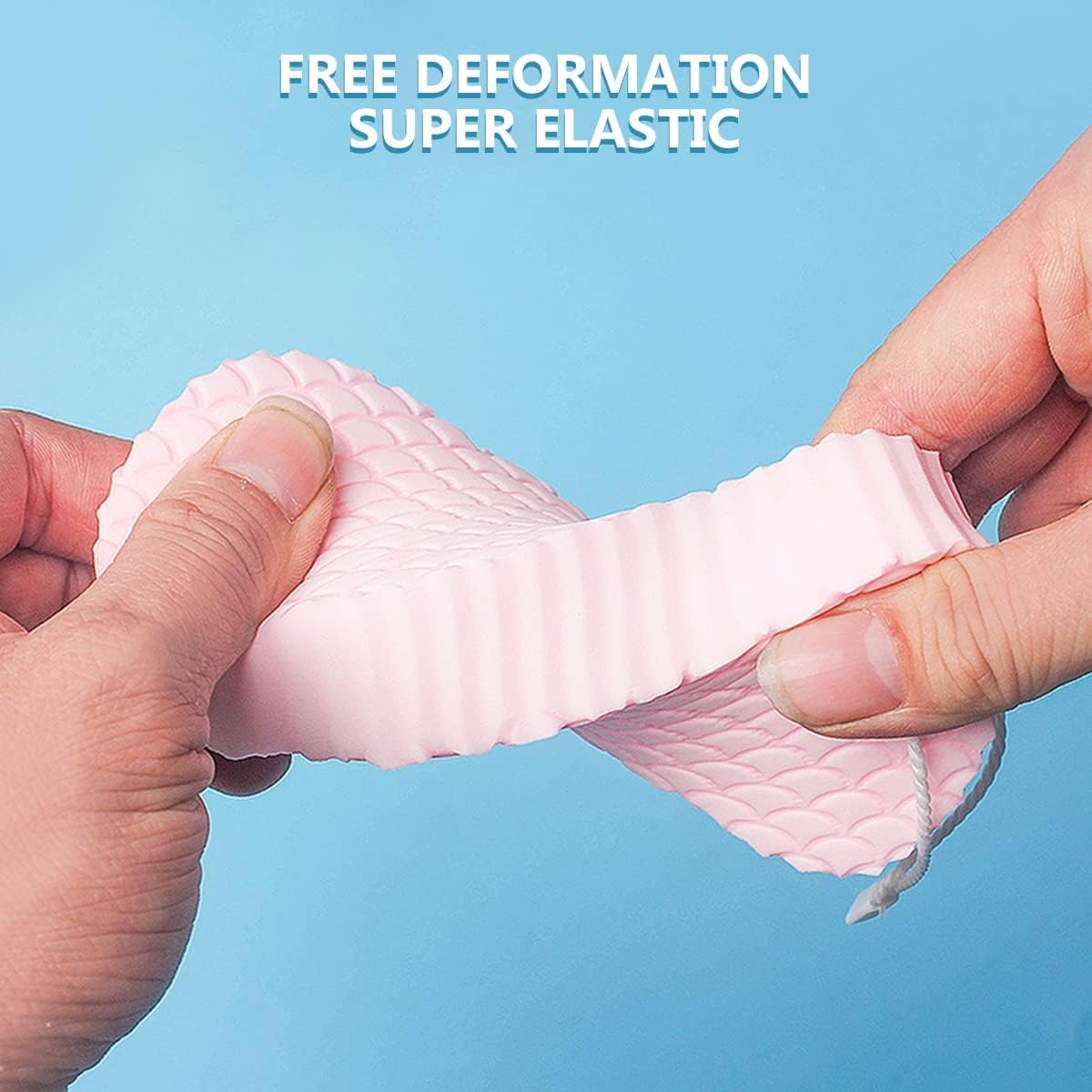 Baby Bath Sponge,scrubber,Body Shower Sponge,Dead Skin Remover,Soft Exfoliating,White,Synthetic,Standard,Reusable,(1-piece)