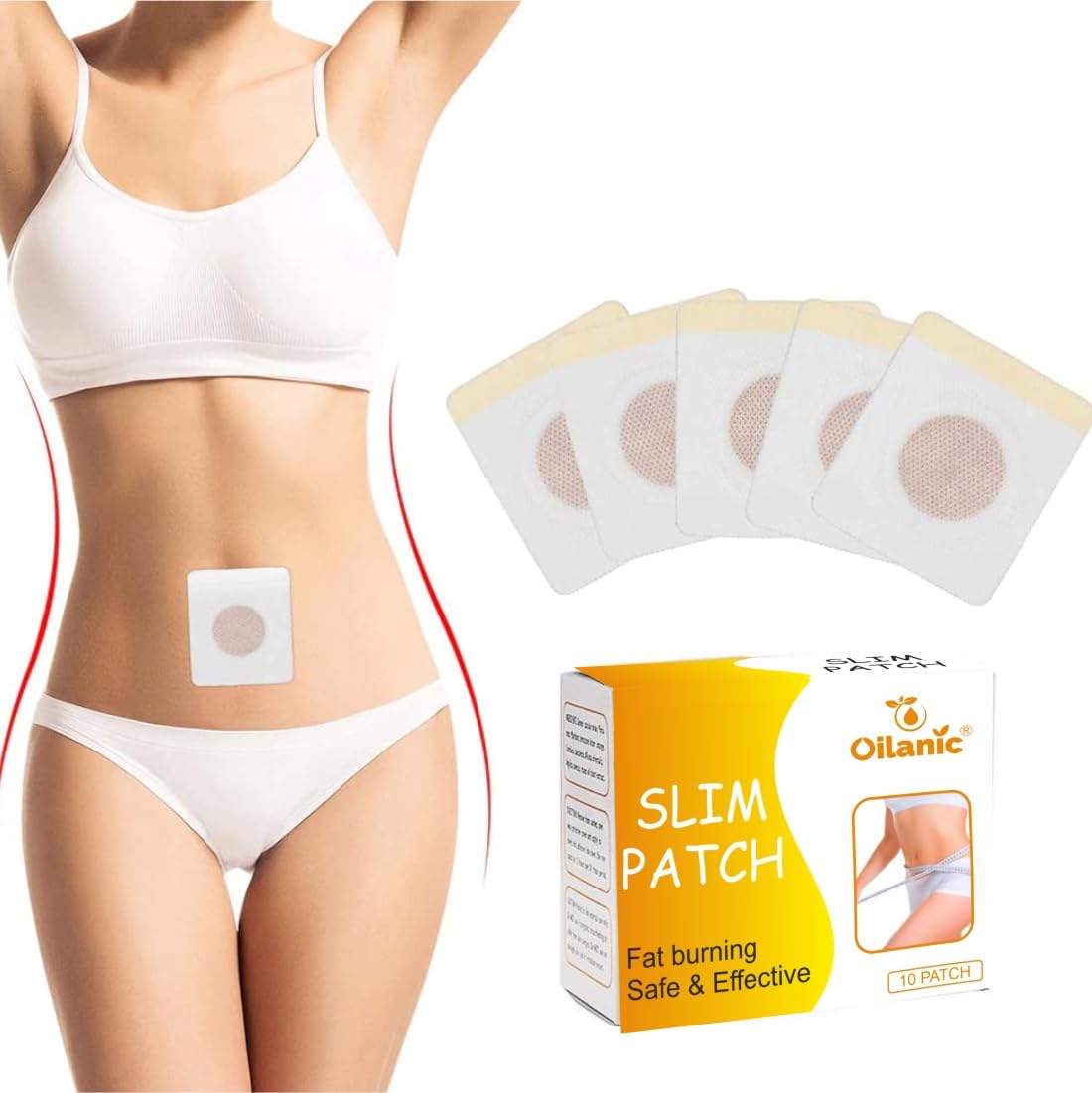 Slimming Navel Sticker Patches for Weight Loss – Natural Herbal Cold Compress for Waist Control, Stress Relief & Better Sleep – Hot Body Shaping Belly Fat Burner for Men & Women pack of 2 (20 pcs)